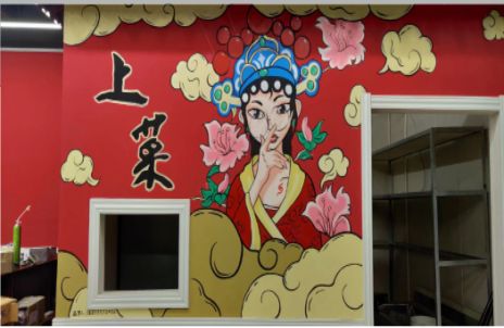 得荣墙体彩绘的发展和应用