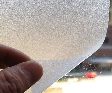 得荣玻璃门外面粘广告用什么材料好？