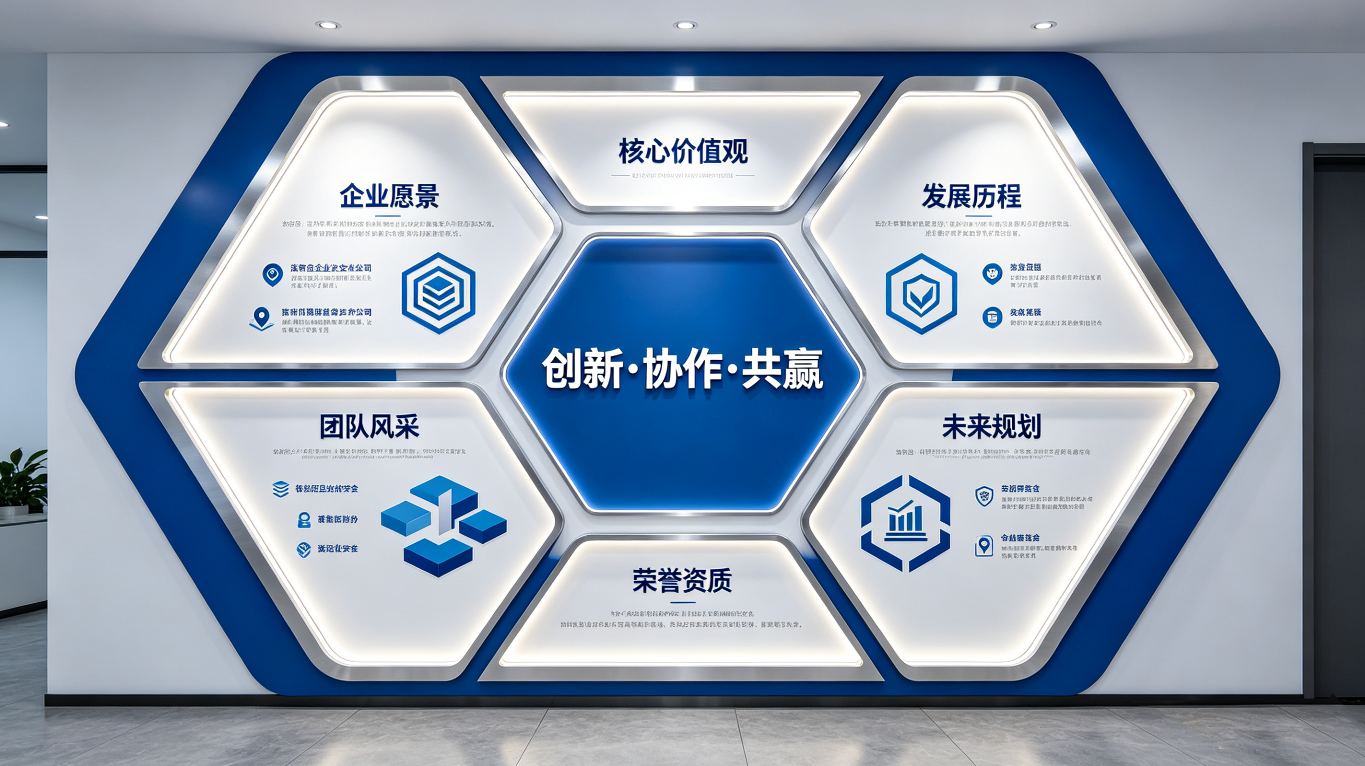 得荣企业文化墙六边形避坑指南（新手常犯5个错误）